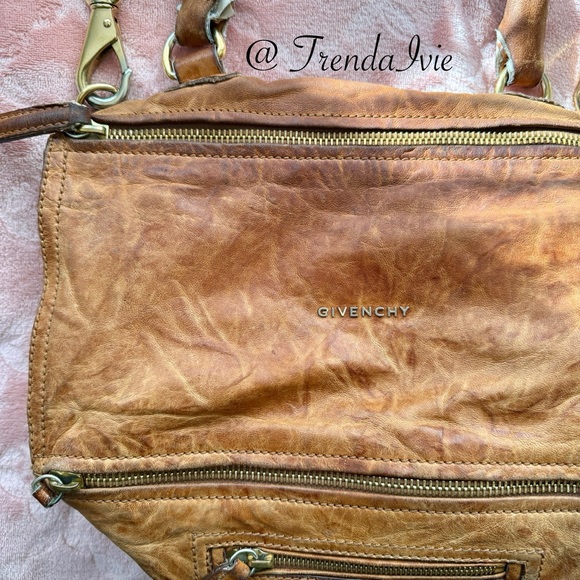Gorgeous Givenchy Pandora Bag – Distressed Camel Brown Leather! - Picture 2 of 14